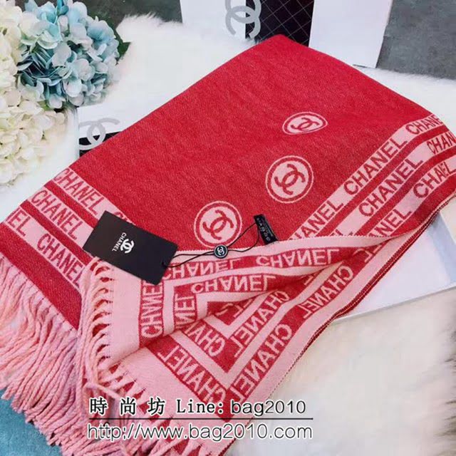 CHANEL香奈兒 2018年度最新火爆款 條紋百搭羊絨混紡圍巾 LLWJ6798
